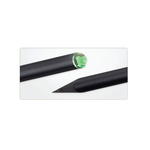 Crystal Tipped Eco pencils - FSC 100%